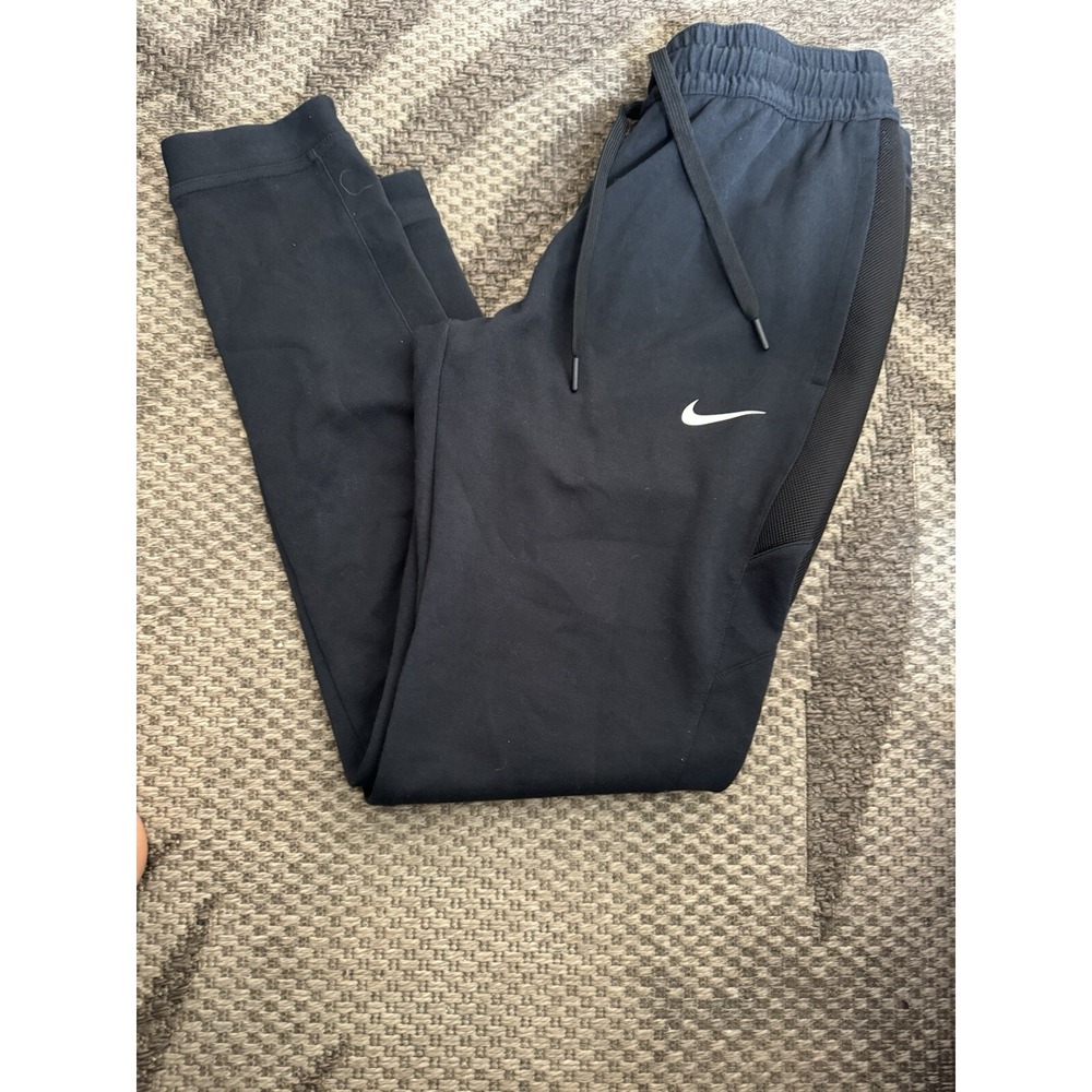 Nike Men's Dri-FIT Black Joggers‎ Lightweight Gym  Pants - MED